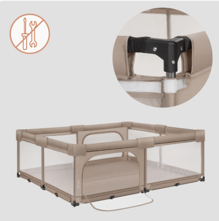 LIONELO manēža FLORENCE XL EASY FOLD, Beige sand, LO-FLORENCE XL EASY FOLD 