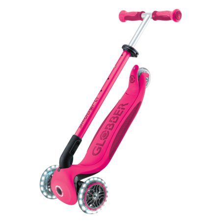 GLOBBER skrejritenis Go Up Deluxe Lights, fuksijas krāsa, 748-610 