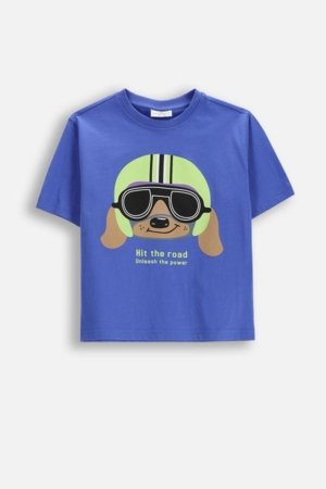 COCCODRILLO t-krekls ar īsam piedurknēm, zili, WC6143205HBK-014-092, 92 izmērs 