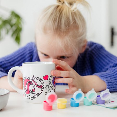 TOTUM Unicorn krūzes apgleznošanas komplekts, 072121 