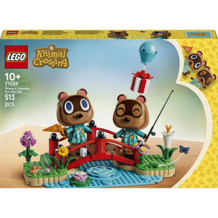 77059 LEGO® Animal Crossing™ Timmy un Tommy jautrā diena ārpus mājām 