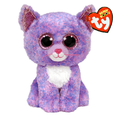 TY Beanie Boos kaķis CASSIDY lavandas, TY36486 TY36486