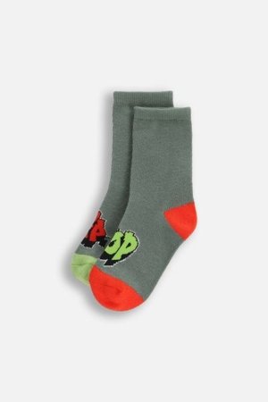 COCCODRILLO zeķes SOCKS BOY, zaļš, cm 