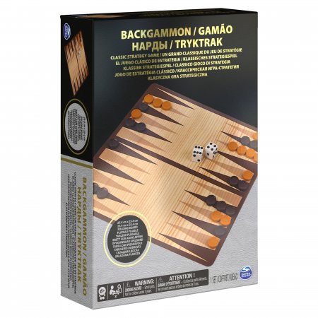 SPINMASTER GAMES galda spēle Backgammon, 6033309 