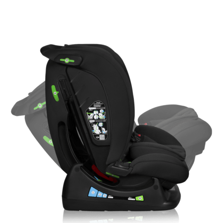 LIONELO autokrēsls IZZY I-SIZE, Black carbon,  40-150 cm., LO-IZZY I-SIZE 