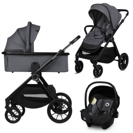 LIONELO universāls ratiņi LAYLA 3in1, Grey stone, LO-LAYLA 3IN1 