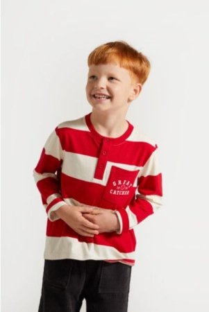 COCCODRILLO t-krekls ar īsam piedurknēm ACADEMY BOY KIDS, sarkans, ZC4143101ABK-009-092, 92 cm 