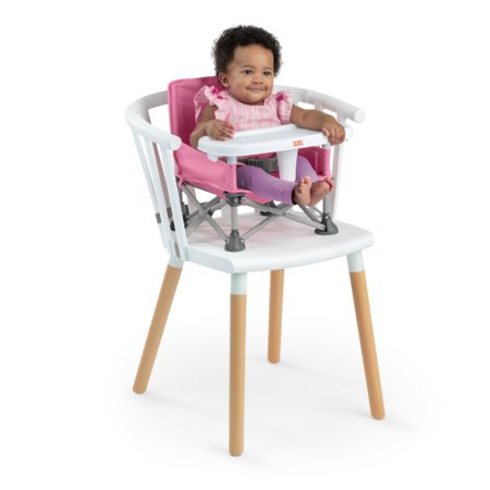 BRIGHT STARTS barošanas krēsls - būsteris POP 'N SIT, PINK, 17199 