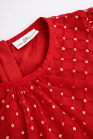 COCCODRILLO kleita, sarkana, ZC5128106EJG-009-146, 146 cm 