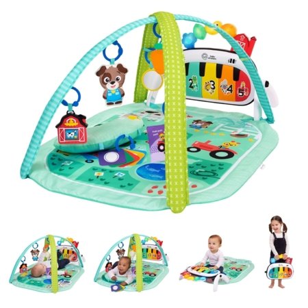 BABY EINSTEIN spēļu paklājs 4-in-1 Kickin Tunes Musical Meadow, 17447 