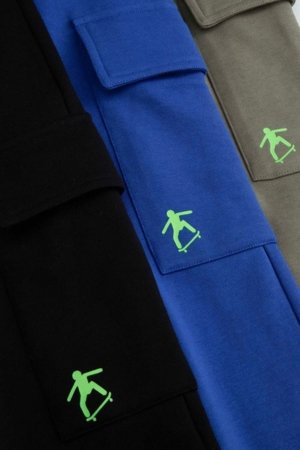 COCCODRILLO džogera bikses, melni, cm 