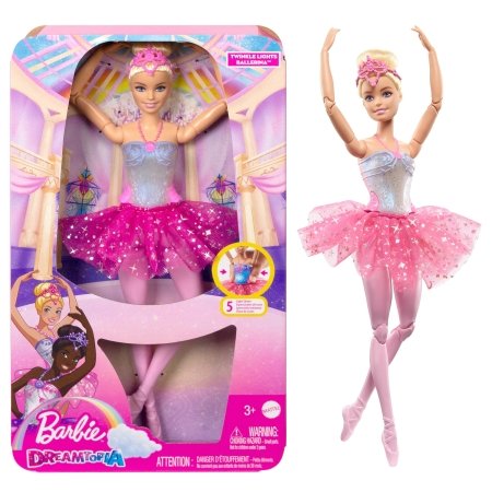 BARBIE Dreamtopia lelle - balerīna ar gaismiņām, HLC25 HLC25