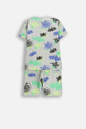 COCCODRILLO pidžama, pelēka, WC6448215PJS-022-140, 140/146 izmērs 