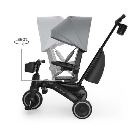 KINDERCRAFT trīsritenis JAZZ 3, pelēks, KRJAZZ03GRY0000 