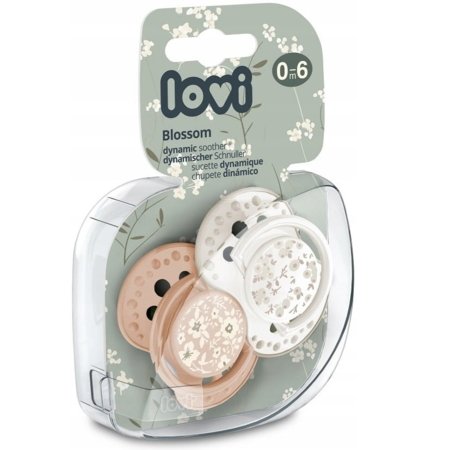LOVI silikona dinamiskie knupīši, Blossom Ivory, 0-6 m, 2 gab.,  22/921_newgirl 