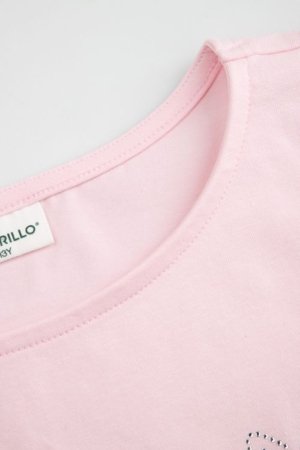 COCCODRILLO t-krekls ar īsam piedurknēm, rozā, WC6143202EJG-033-134, 134 izmērs 