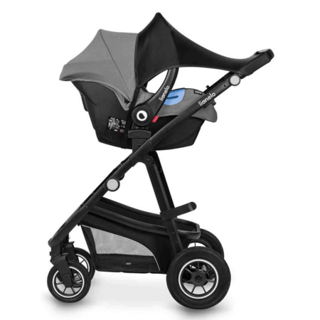 LIONELO ratiņu aizsardzība pret sauli, Black carbon, LO-STROLLER SUN COVER 