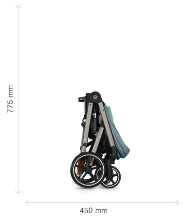 CYBEX ratiņi BALIOS S LUX SLV 2, Stone grey, 524001179 