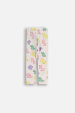 COCCODRILLO leggingi HAPPY PUPPY GIRL NEWBORN, krēmveida, ZC5122104HGN-002-086, 86 cm 
