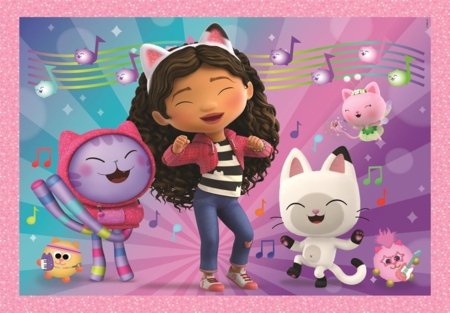 CLEMENTONI GABBY'S DOLLHOUSE puzle, 4in1, 21752 