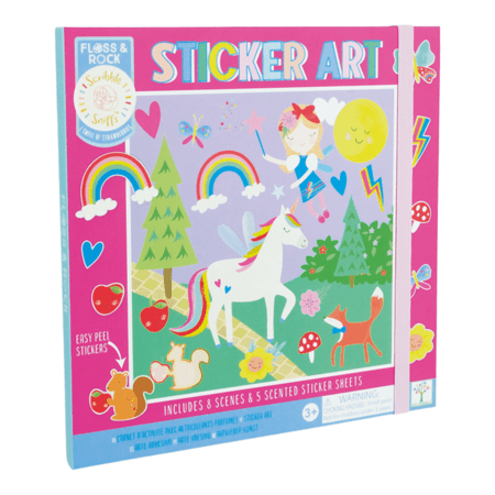 FLOSS AND ROCK Grāmatiņa ar smaržīgām uzlīmēm, Rainbow Fairy, 50P6165 