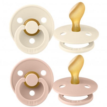 BIBS knupis “Color Anatomical”, 2 gab., 6-18 m., Ivory/Blush, 2.izmērs 5713795242375