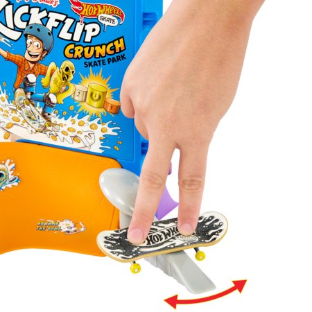 HOT WHEELS pirkstu skrituļdēļa trase sausas pārslas, HTP09 