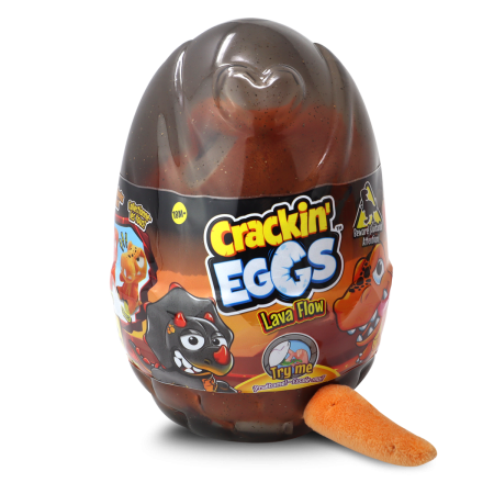 CRACKIN EGGS mini plīša rēcošais dinozaurs Lava Flow, sortiments, SK012D2 