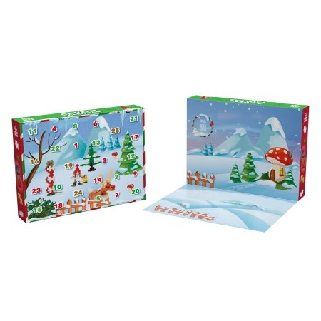 PLUS PLUS adventes kalendārs Santas World, 3973 