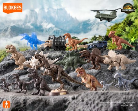 Blokees transformator  Jurassic World Terraventure Surprise Wave  Dinosaur Capture Operation, asort., 75641 