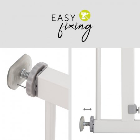 HAUCK drošības vārti priekš kāpnēm AUTOCLOSE 'n STOP 2, 75-80 cm, white, 59734 59734