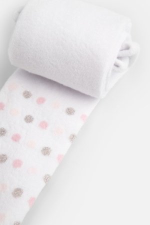 COCCODRILLO zeķubikses TIGHT COTTON COLORFUL, baltas, WC4380201TCC-001-116,   
