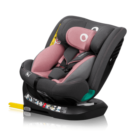 LIONELO autokrēsls BASTIAN ONE I-SIZE, Pink rose,  40-150 cm., LO-BASTIAAN ONE I-SIZE 