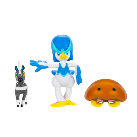 POKEMON Blitzle, Kabuto un Quaxwell darbības figūriņas, 3 gab., PKW4094 