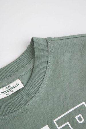 COCCODRILLO t-krekls ar īsam piedurknēm, zali, WC6143216LBD-011-098, 98 