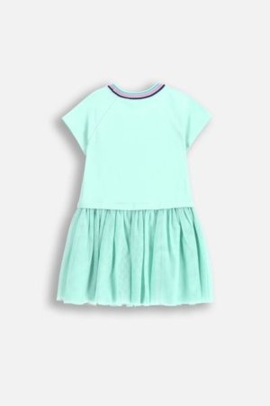 COCCODRILLO kleita ar īsām piedurknēm COSMIC GIRL KIDS, zaļš, WC5129201CGK-031-122, 122 cm 