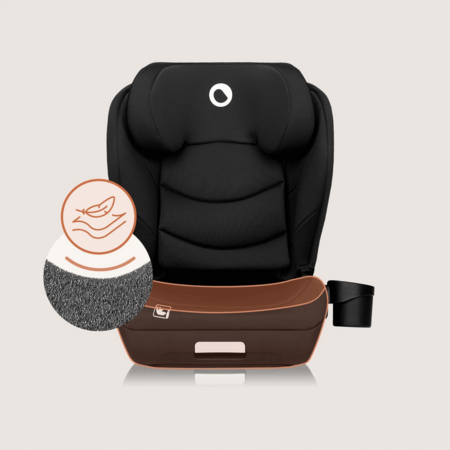 LIONELO autokrēsls NEAL I-SIZE, 100-150 cm., Black carbon 