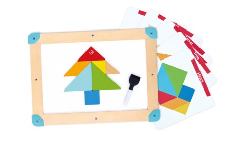 HAPE 2-in-1 kosmosa labirints un tangramu dēlis, E0524K 