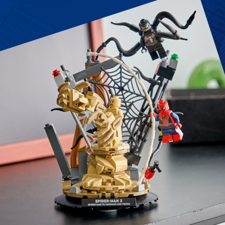 76334 LEGO® | Marvel Spraigā kauja: Zirnekļcilvēks pret Sandman 