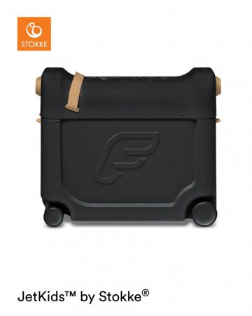STOKKE JetKids koferis ar riepiņām, Black, 534505 534505