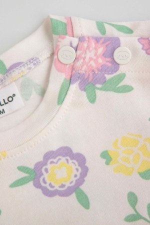 COCCODRILLO kleita HAPPY PUPPY GIRL NEWBORN, krēmveida, ZC5129601HGN-002-086, 86 cm 