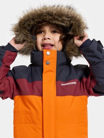 DIDRIKSONS ziemas kombinezons BJÄRVEN 3, oranžs, 505466-L07, 140 cm 