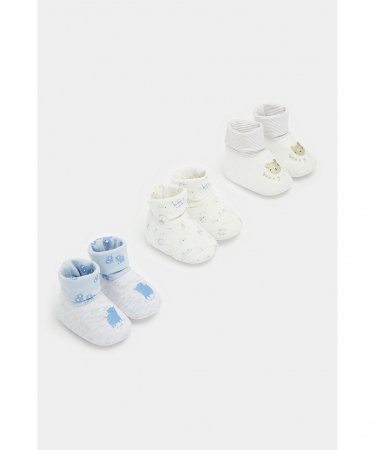 MOTHERCARE bērnu tekstila zābaki, 3 gab., CB518 598875