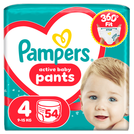 PAMPERS autiņbiksītes-biksītes Pants, 4 izmērs, 9-15kg, 214 vnt., 80894798 