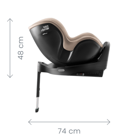 BRITAX autokrēsls 61-105 cm, DUALFIX PRO M,  LUX,  Linen Grey, 2000040896 