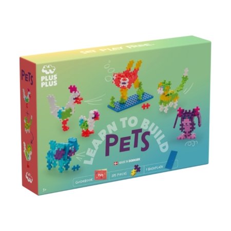 PLUS PLUS konstruktors - Mācies veidot mājdzīvniekus, 3962 