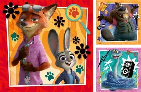 RAVENSBURGER PUZZLE puzle Zootopia 2, 3x49 gab., 12004137 5 