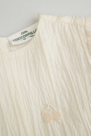 COCCODRILLO kleita ar īsam piedurknēm, smilšu krāsa, WC6128201FGN-003-074, 74 izmērs 