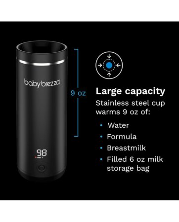 BABY BREZZA pārnēsājamais sildītājs, melns 