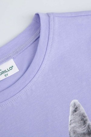 COCCODRILLO t-krekls ar īsam piedurknēm, violeti, WC6143217VGB-016-110, 110 izmērs 